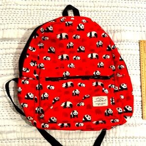 Basic Packs Backpack in Red with pandas